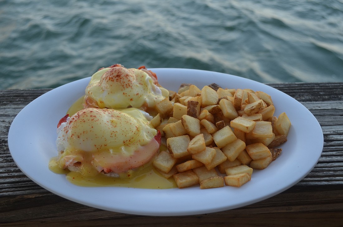 At least 22 breakfast dishes are now available at The Old Salty Dog, including Maine lobster Benedict. Terry O'Connor