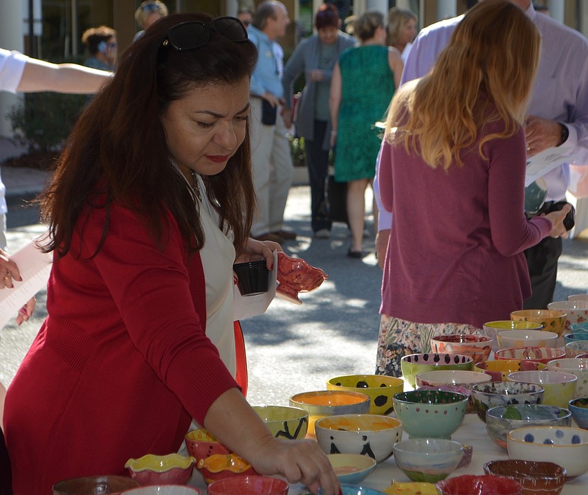 Dr. Dina Ciotola of Lakewood Ranch picks her favorite bowl.