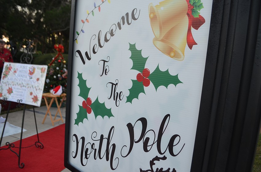 St. Armands Circle Park featured a makeshift North Pole complete with Santa and Mrs. Claus’ living room.