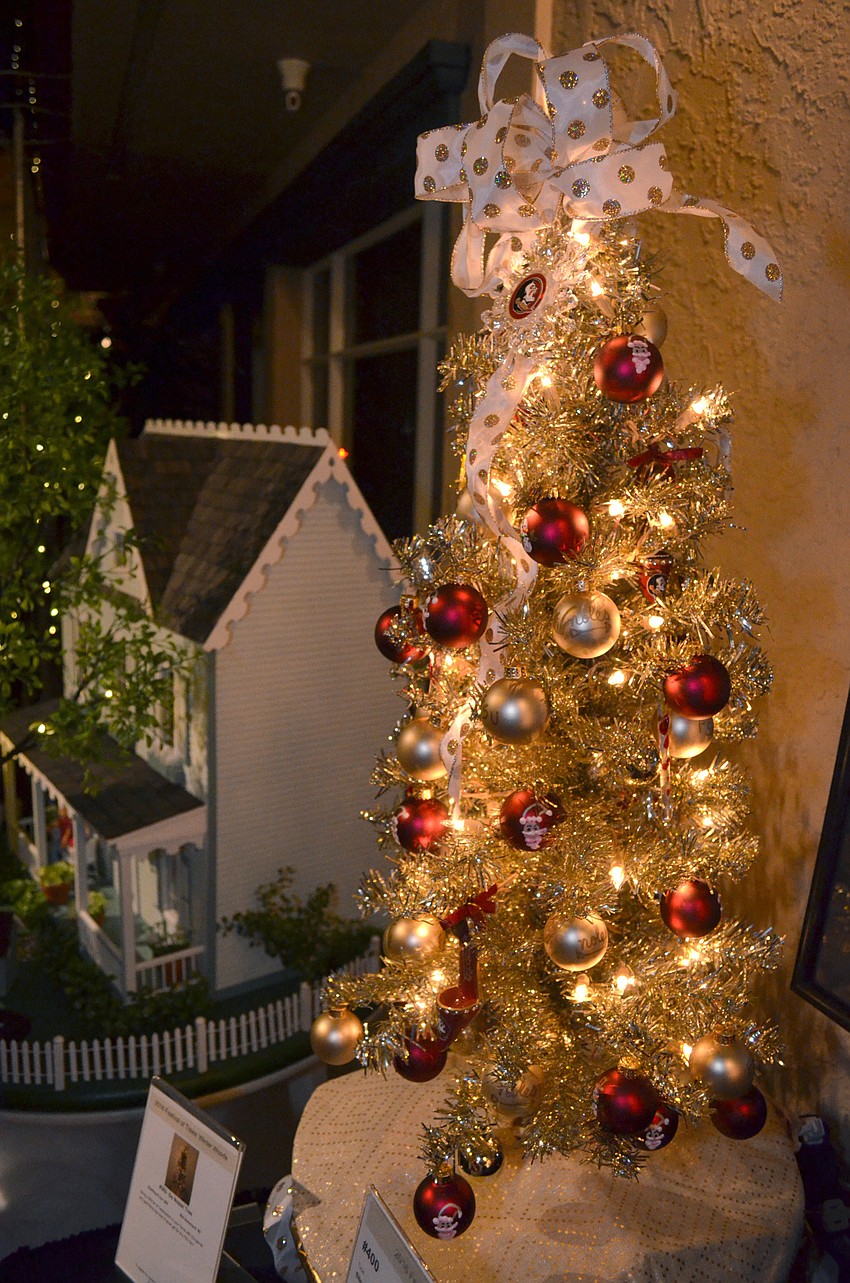 Various themed Christmas trees were available through the silent auction.