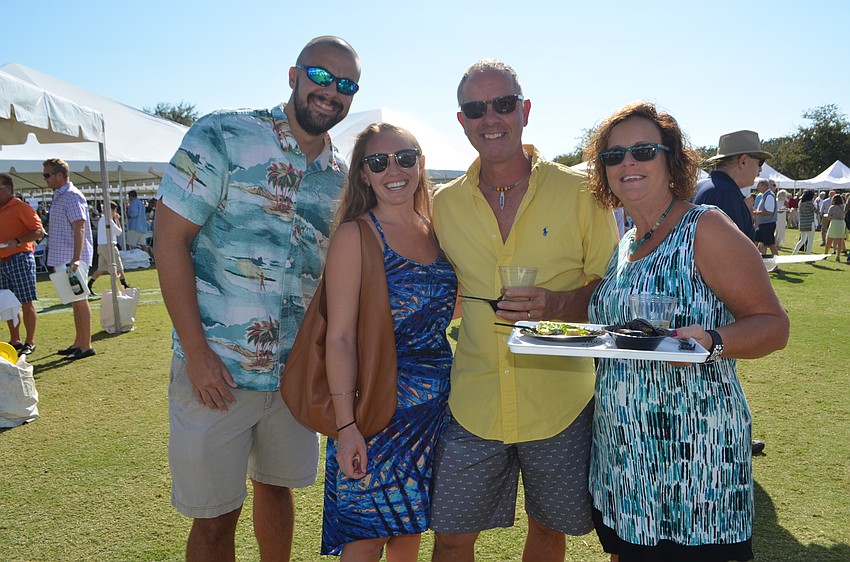 James Mains, Alex Lowe-Mains and Mark and Tammy Kerr