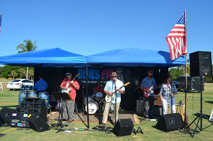 The Blues Pig Band provided live entertainment throughout the lawn party.