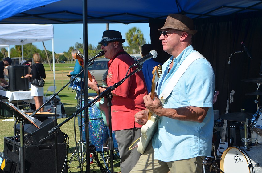 The Blues Pig Band kept the crowd entertained during the lawn party.