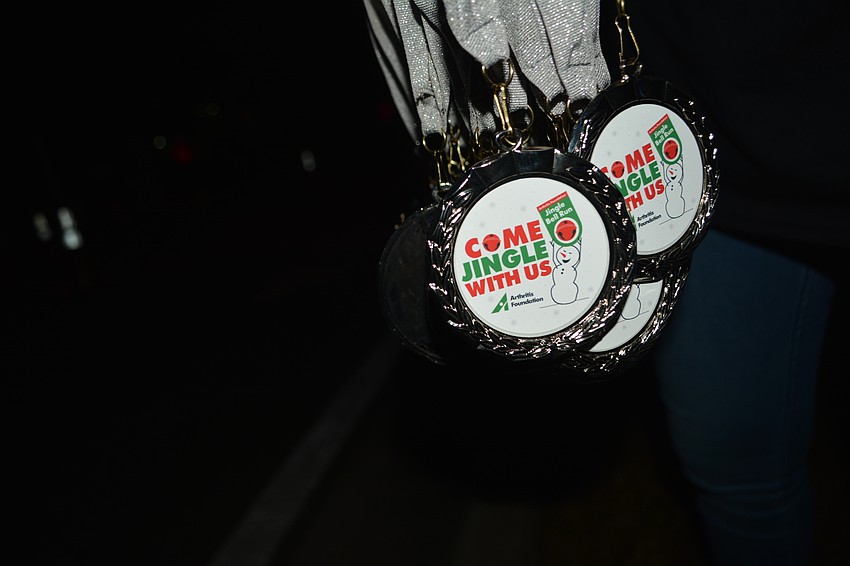 All the runners were presented with some snazzy medals.