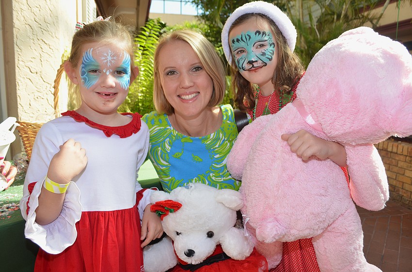 Ava Hays, 5, Jessica Hays and Addison Hays, 7