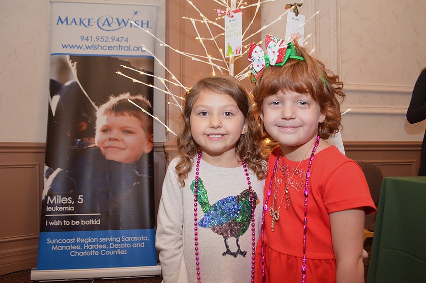 Reese Lawrence, 5, with Eve Rollins, 5