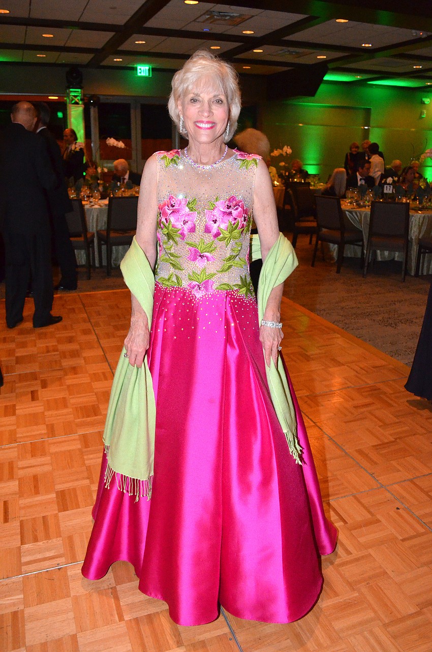 Diane Roskamp dazzles in a Van Cleve Collection gown that was hand-picked for her by the designer.