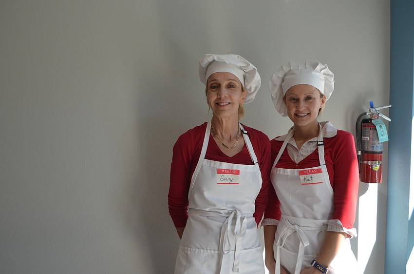 Ginny and Kat Glenza cooked omelets for those in attendance.