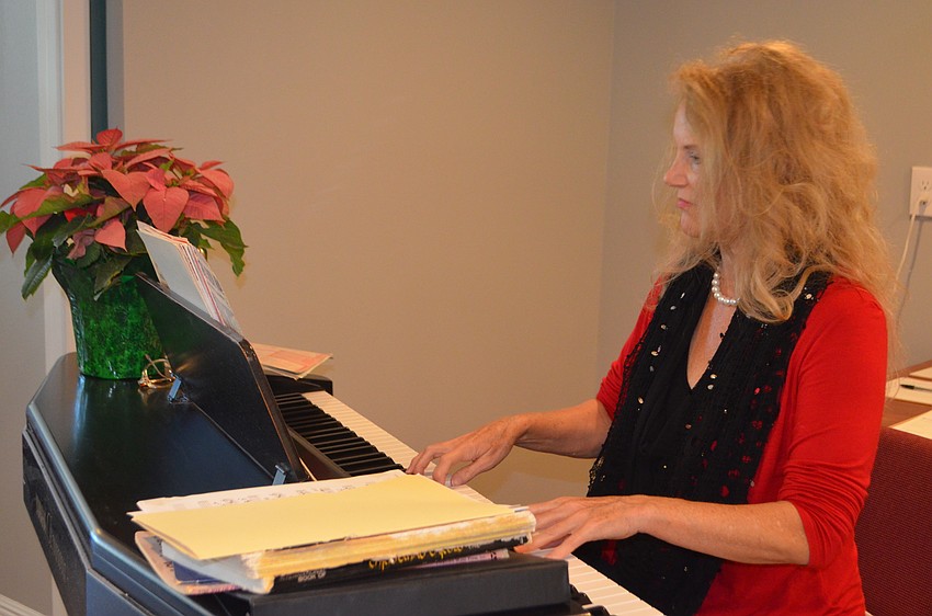 Deidre Reigel played the piano throughout brunch.