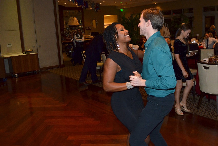 Kedren Spencer dances with Aleksandr Krapivkin.