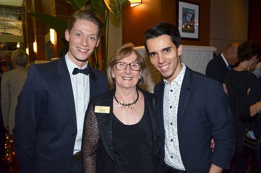 Daniel Pratt, Friends of the Sarasota Ballet President Janice Kunkel and Alex Harrison