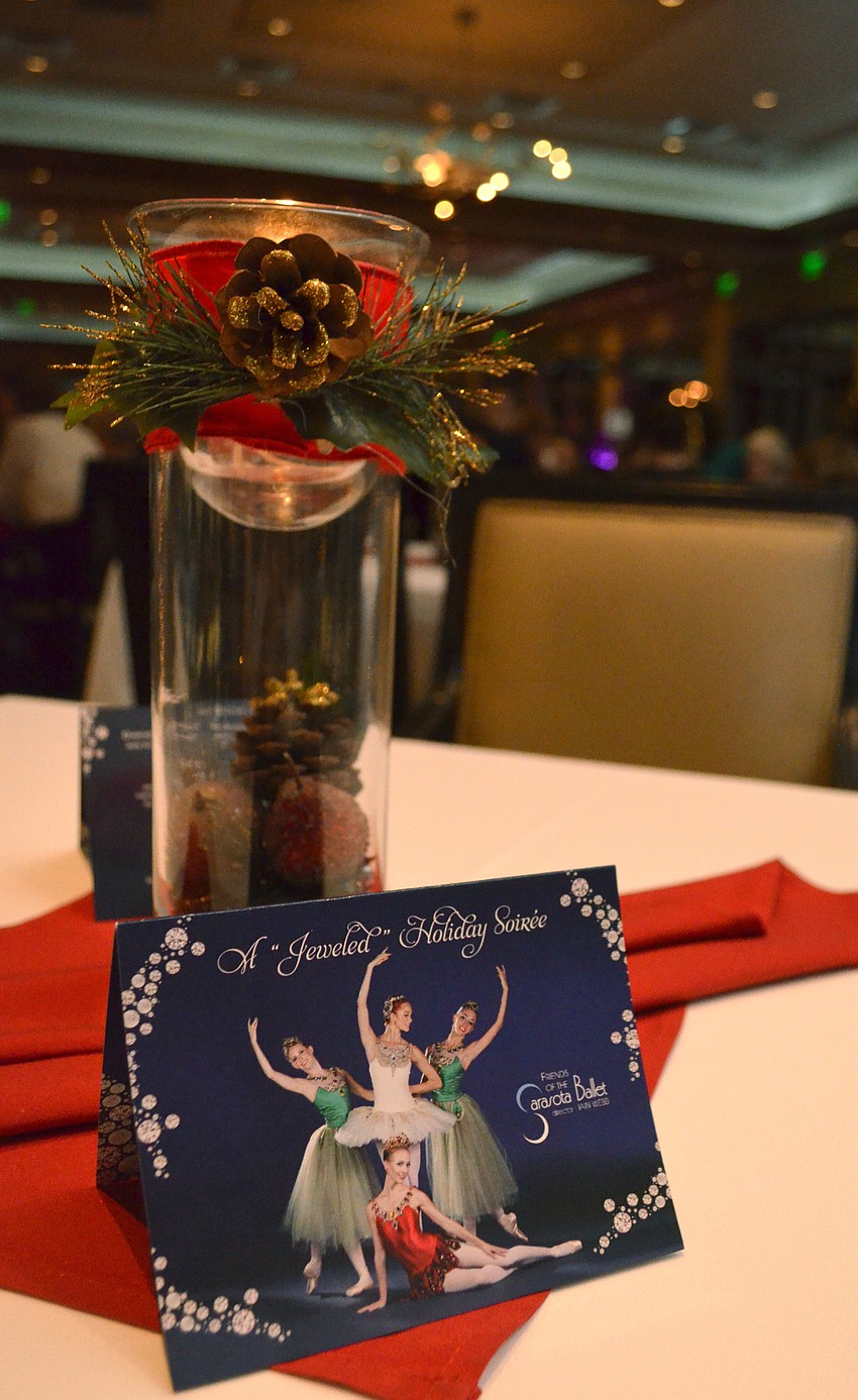 Holiday decorations adorned the room for the Dec. 5 event.