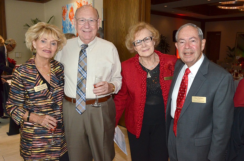 Karen Iezzi, Robert Heck, Vlatka Ivanisevic and Sarasota Opera Guild President Peter Phillipes