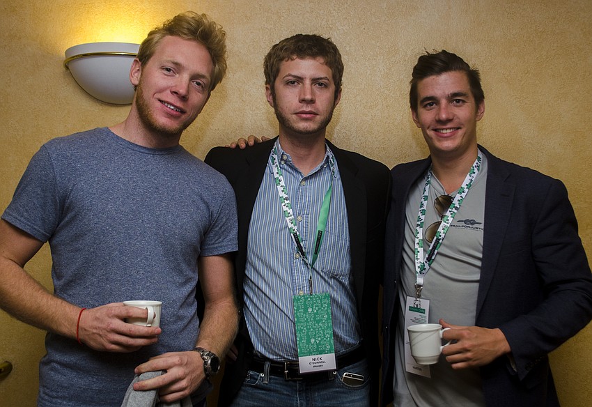 Speakers Mike Long and Nick O’Donnell, and Hunter Thompson