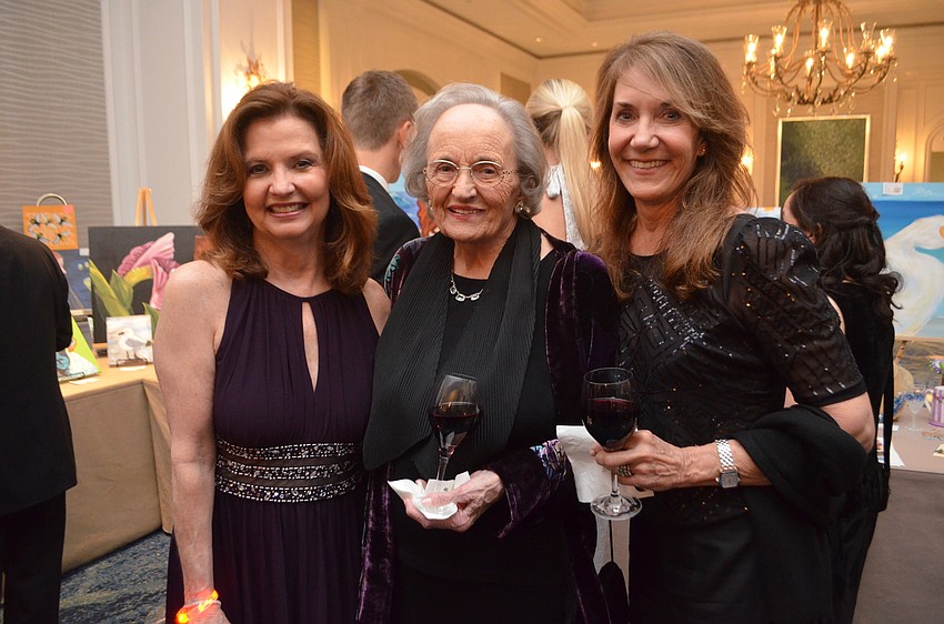 Event committee member Debbie Partridge, Betty Doyle and Mindy Blakely