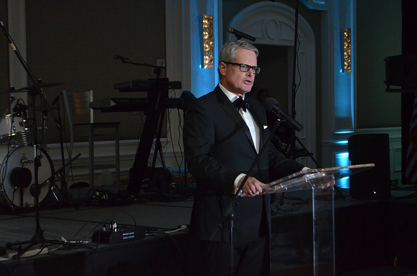 Easter Seals of Southwest Florida Board of Directors Chairman Dave Herbert welcomes attendees.