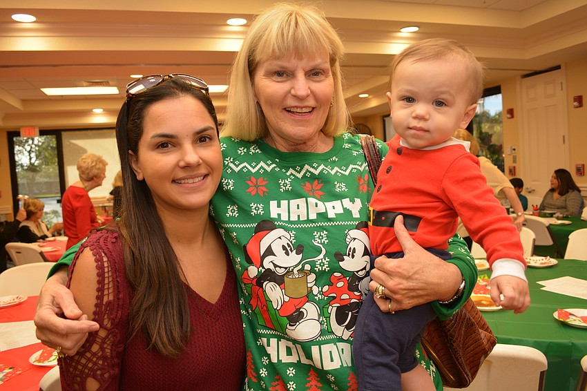 Stephanie Porter has fun with her mother-in-law, Shirley Gallo, and son, Anthony Porter, 10 months.