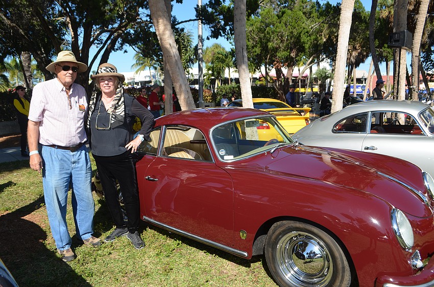 Robert and Joyce Tone with their 1958 Porsche