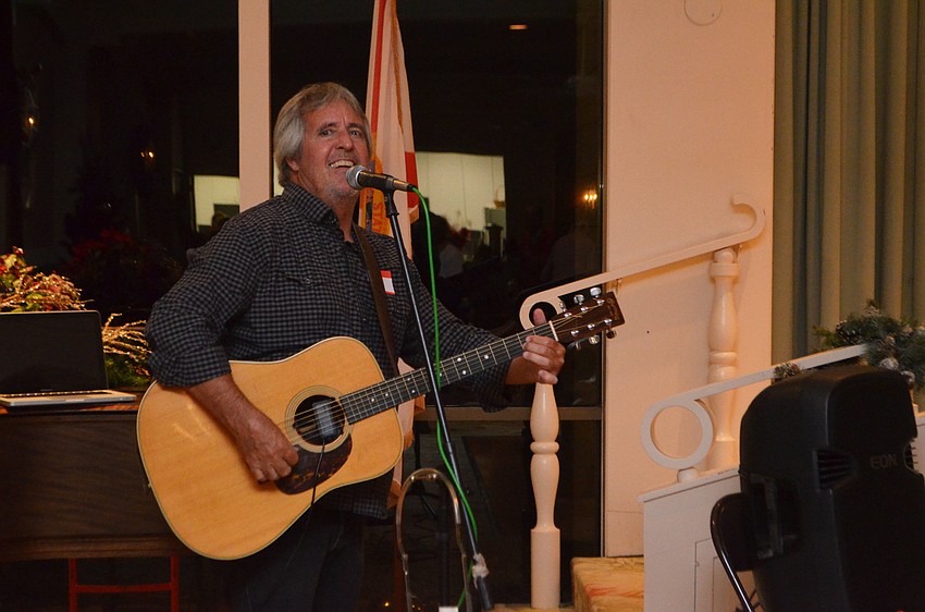 Ned Gray performed live music for the crowd.