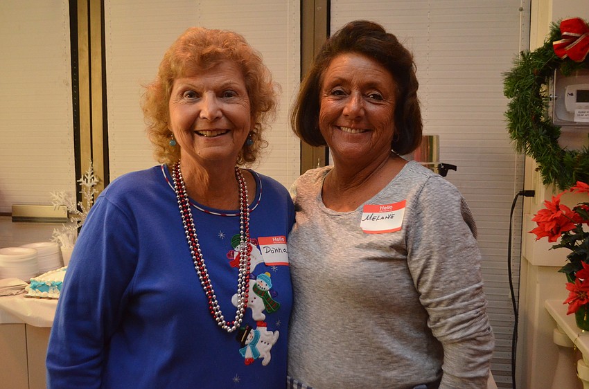 Donna Winter and Melanie Johnson prepared all of the food for the event.