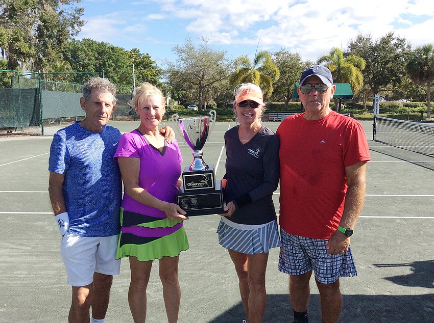 Enrique and Ute Vela, Sandy Schonhoff and Jim Tarsy