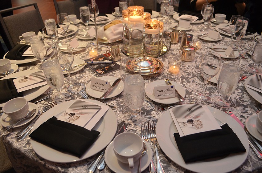 Attendees enjoyed dinner before enjoying a performance by the Sarasota Orchestra.