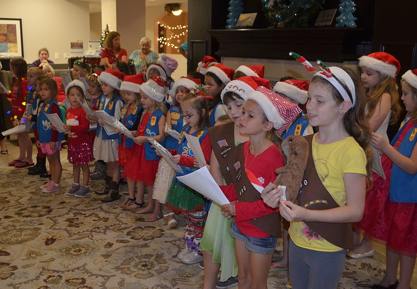 Forty Girl Scouts performed at Inspired Living at Lakewood Ranch.