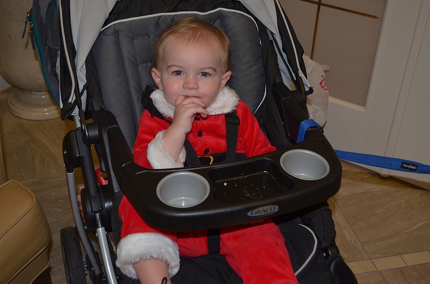 Parrish'   s Michael Goldian came to watch the Girls Scout Daisies sing Christmas carols.