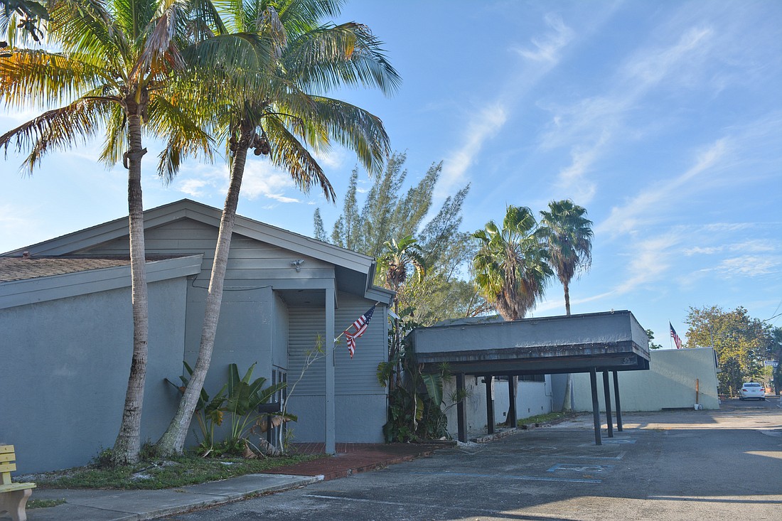 An old building on the south end of Siesta Key is among blighted properties that could be redeveloped as a hotel.