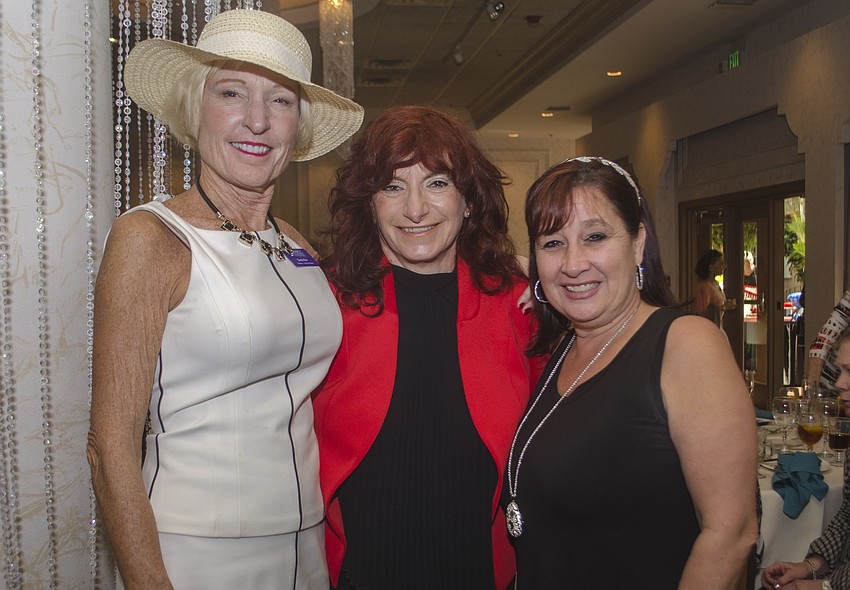 Auxiliary Board First Vice President Sandy Keir, Betty Cew Brown and Dara Jacob