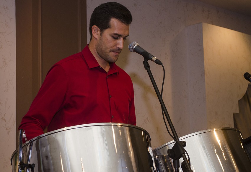 John Patti performed on the steel drums.