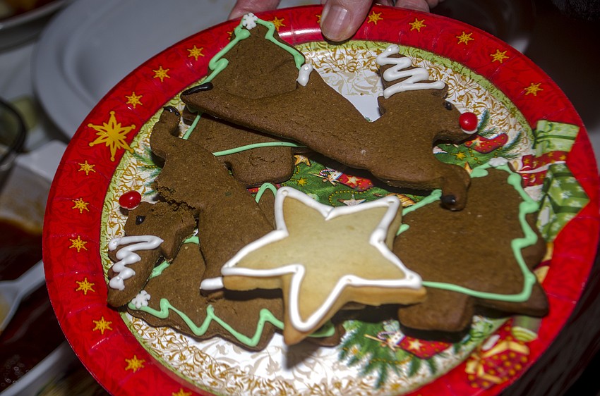 Everyone in attendance brought a dish to share.