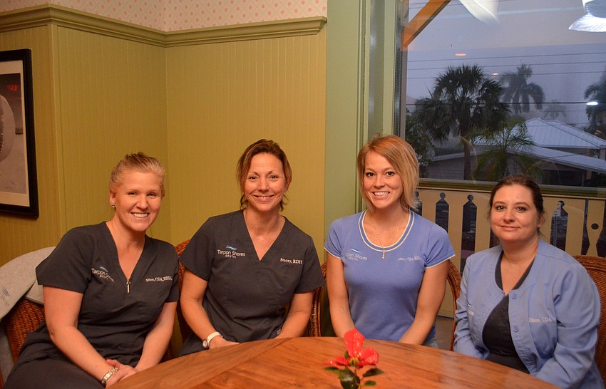 Dina Corsa, Stacey Roberts, Cortney Wolfe and Diane DeDominicis of Tarpon Shores Dental