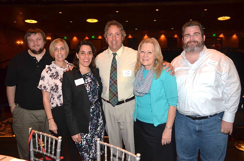 Jim Shirley, executive director of the Sarasota County Arts Council, welcomes guests.