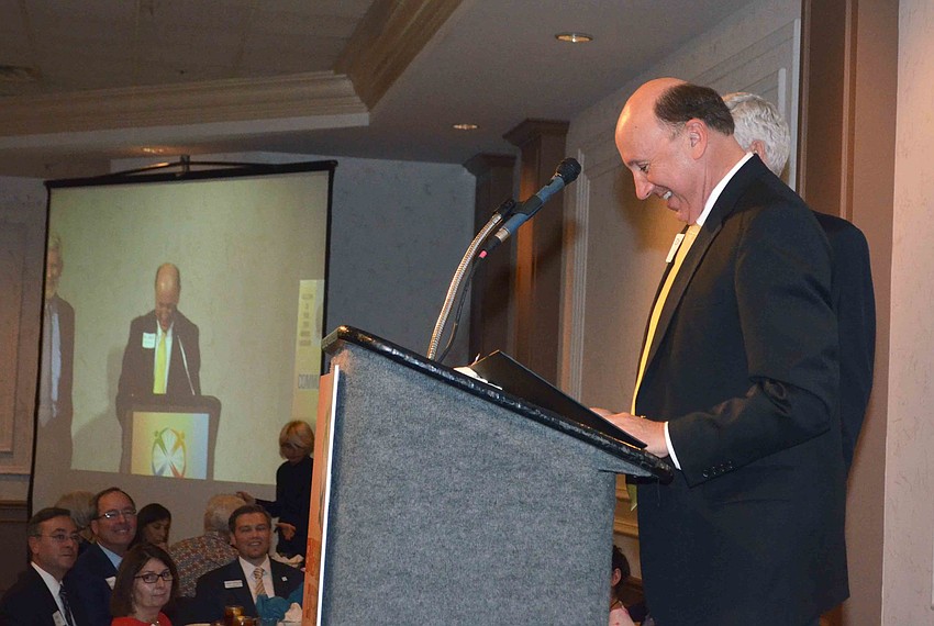 Mark Pritchett welcomes attendees.