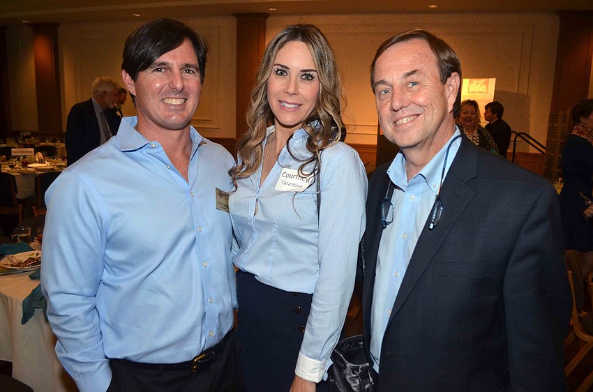 Paul and Courtney Tarantino with Tom Waters