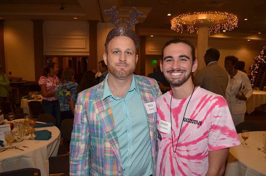 Nick Owens and Anton Kernohan, an executive member of the Coexist Club at Riverview High School