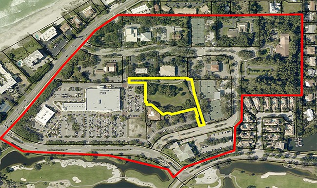 The location of the Longboat Key Arts, Culture and Education Center is proposed to be built between Longboatâ€™s Publix and the townâ€™s public tennis center.