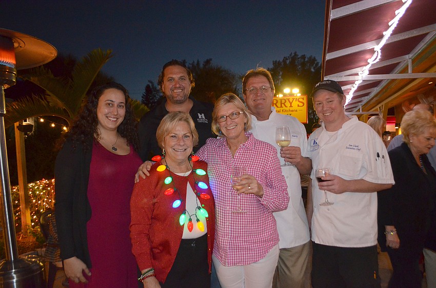 Aurora Kane, Hal Christensen, Chamber President Gail Loefgren, Lynn Christensen, Harry Christensen and Ian Clark
