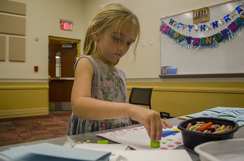 Gwen Newman does Hanukkah crafts.