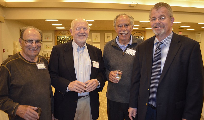 Gerald Hamburg, Robert Gary, Ronald Emmerman and Rabbi Stephen Sniderman