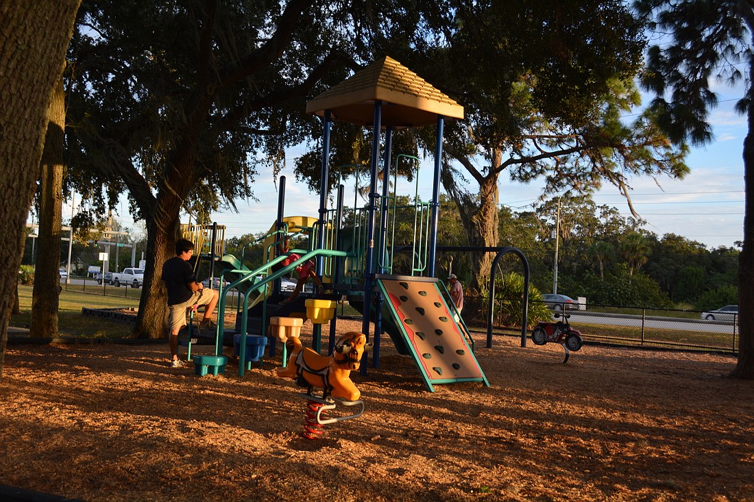 Sales tax revenues are slated for repairs and replacement of playground equipment and other needs. John Marble Park, pictured here, will receive several improvements. File photo.