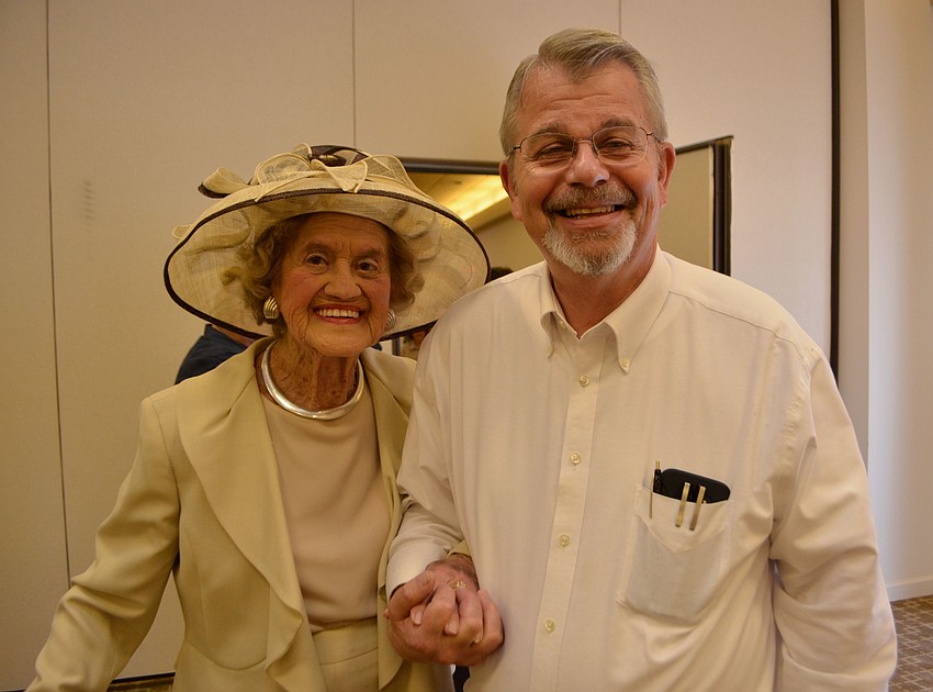 Betty Schoenbaum and Rabbi Stephen Sniderman