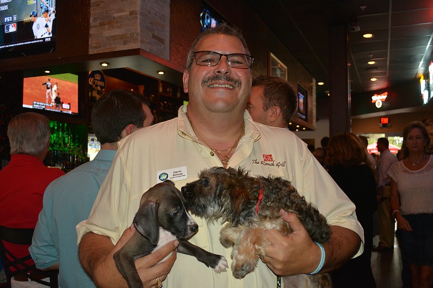 Darrin Simone, owner of The Ranch Grill, enjoys a different kind of customer on Wednesday evening.