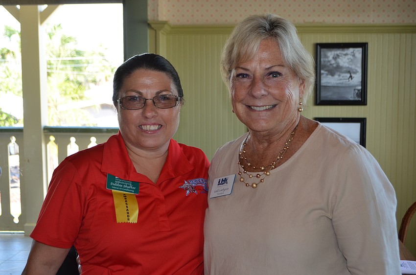 Debbie Shaffer of Veteran Air and Chamber President Gail Loefgren