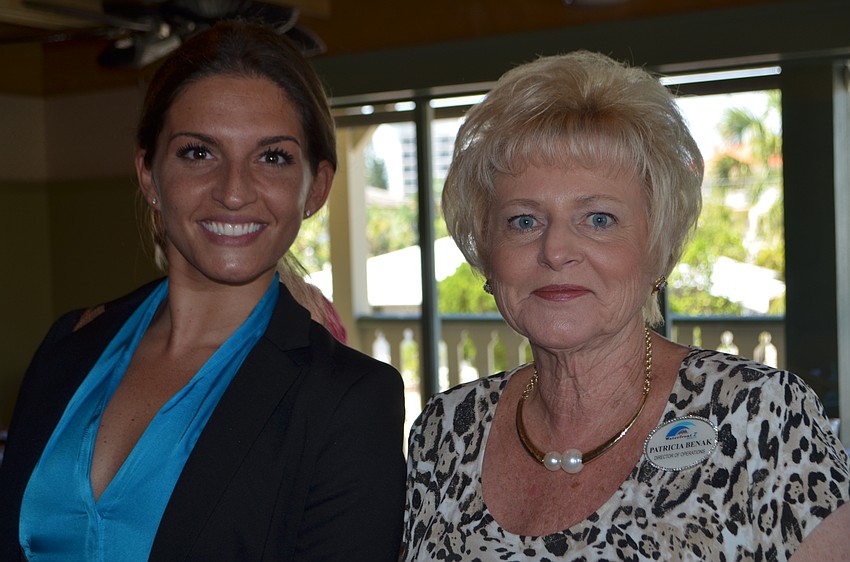 Samantha Krol of Gulfshore Insurance and Patricia Benak of Waterfront 7 Realty