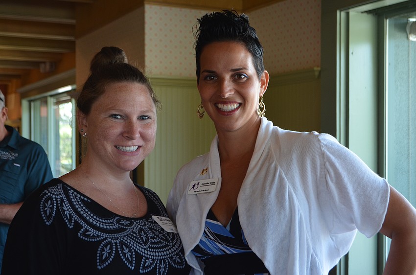 Shawn Shields of LaPensee Plumbing, Pool and Air and Jennifer Craig of Big Brothers and Big Sisters of the Sun Coast