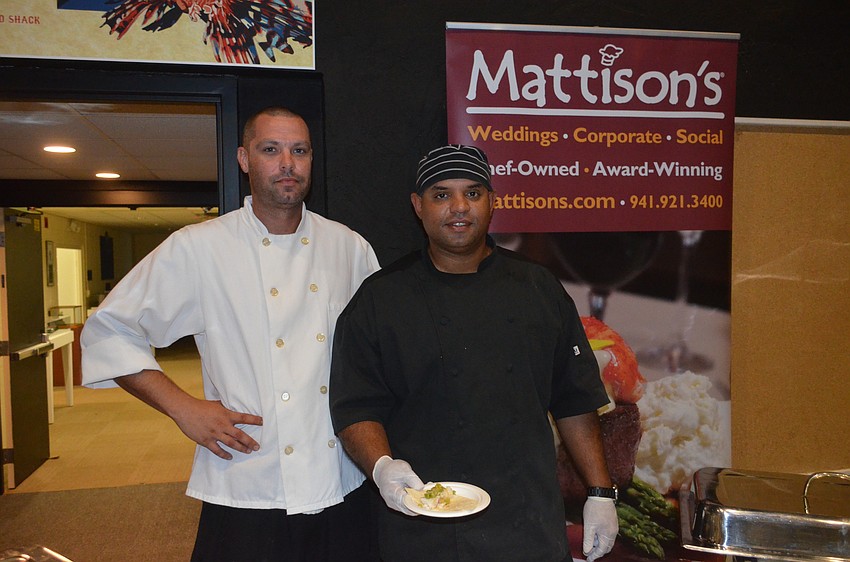 Catering chef Vinny Savadel and Executive Chef Alex Vazquez, of Mattison’s