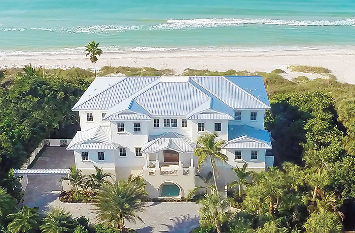 The home at 3475 Gulf of Mexico Drive has five bedrooms, five-and-a-half baths, a pool and 6,183 square feet of living area. It sold for $7 million Feb. 1.