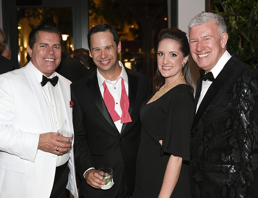 Richard Fellows, Rick Gomez, Jennifer Rust and Asolo Repertory Theatre Producing Artistic Director Michael Edwards